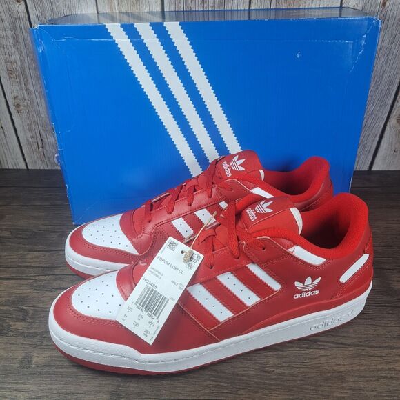adidas Other - Adidas Originals Low CL HQ1495 Scarlet Red White Sneaker Men's Sz 11 (NIB)